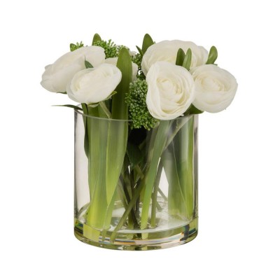 Vase avec fleurs artificielles