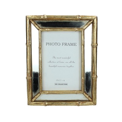 Cadre photo frame polyresin gold