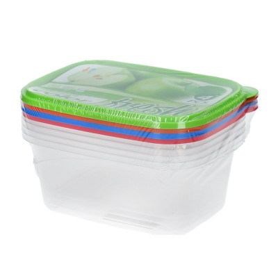 Pack 4 lunch box rectangulaires Mirohome