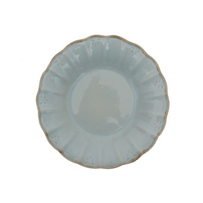 Assiette turquoise gres Mirohome